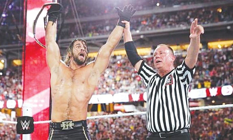 Seth Rollins takes the title