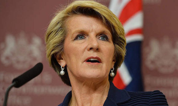 Australian Foreign Minister Ms Julie Bishop. — AFP/file