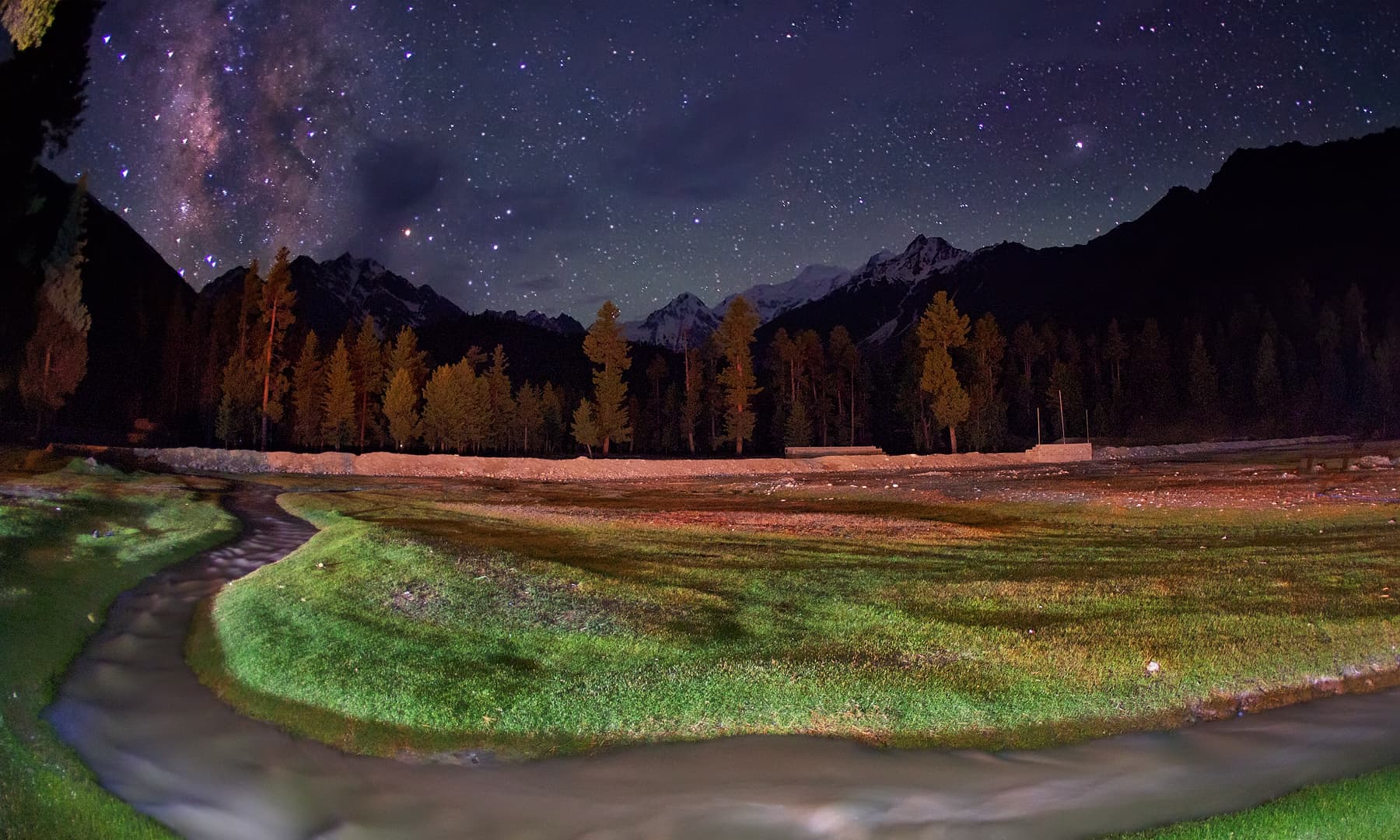 Night in Rama Meadows. — Syed Mehdi Bukhari