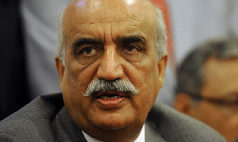 We don’t want to politicise the issue but are confused even after being briefed on CPEC project, says Khursheed Shah. -AFP/File