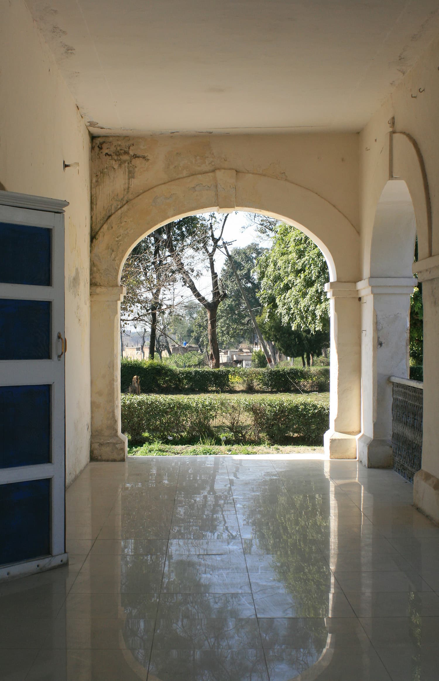 Inside the guesthouse.