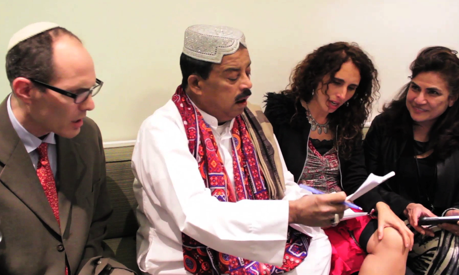 Musicians rehearse for the " Qawwali and the Spiritual Alchemy of Music"  event.