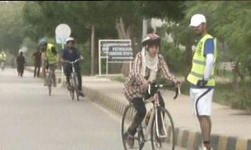 انتظامیہ کے مطابق ریس کا مقصد اچھے ماحول کا فروغ تھا