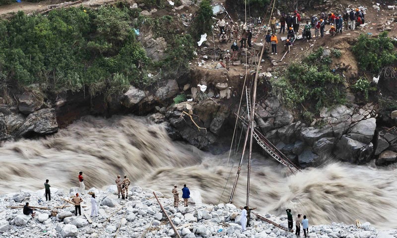 With the bridges gone, entire valleys are cut off. —Syed Harir Shah