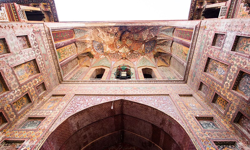 Entrance to the Wazir Khan Mosque in Lahore. —Photo by Marvi Soomro