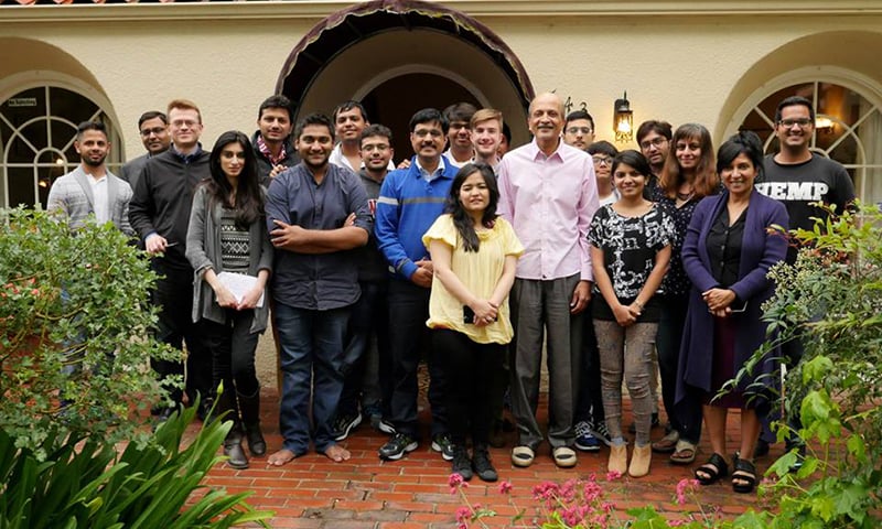 Asha Jadeja with RC Fellows in Palo Alto