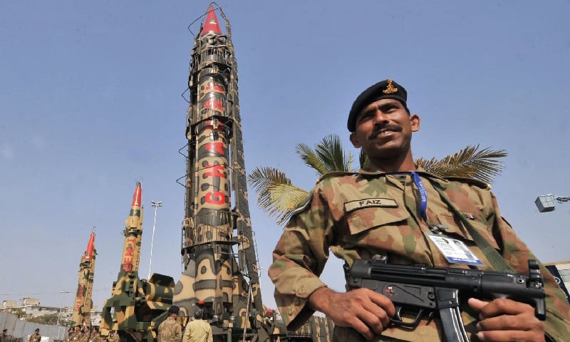 The report published on Thursday by the Carnegie Endowment for International Peace and the Stimson Center said that Pakistan, out of its fear of India, was far outpacing its rival neighbour in the development of nuclear warheads. — AFP/file The report published on Thursday by the Carnegie Endowment for International Peace and the Stimson Center said that Pakistan, out of its fear of India, was far outpacing its rival neighbour in the development of nuclear warheads. — AFP/file