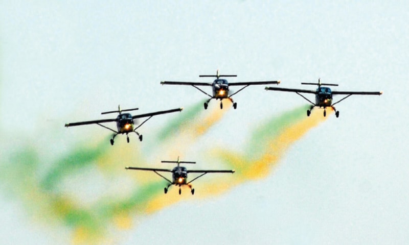 PAF presents an air show. —White Star