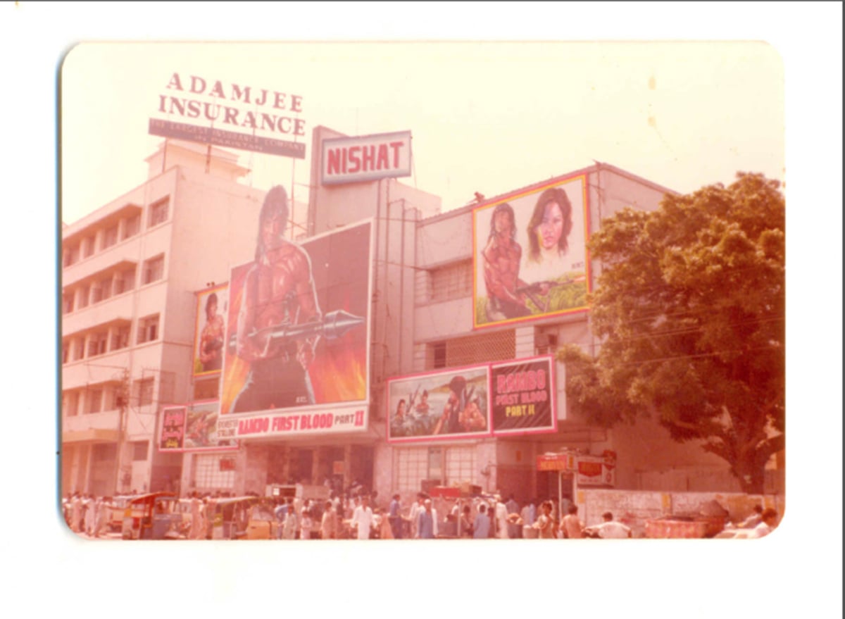 Sylvester Stallone's 'Rambo: First Blood Part II' (1985) was shown in cinema. — Photo courtesy: The Citizens Archives of Pakistan