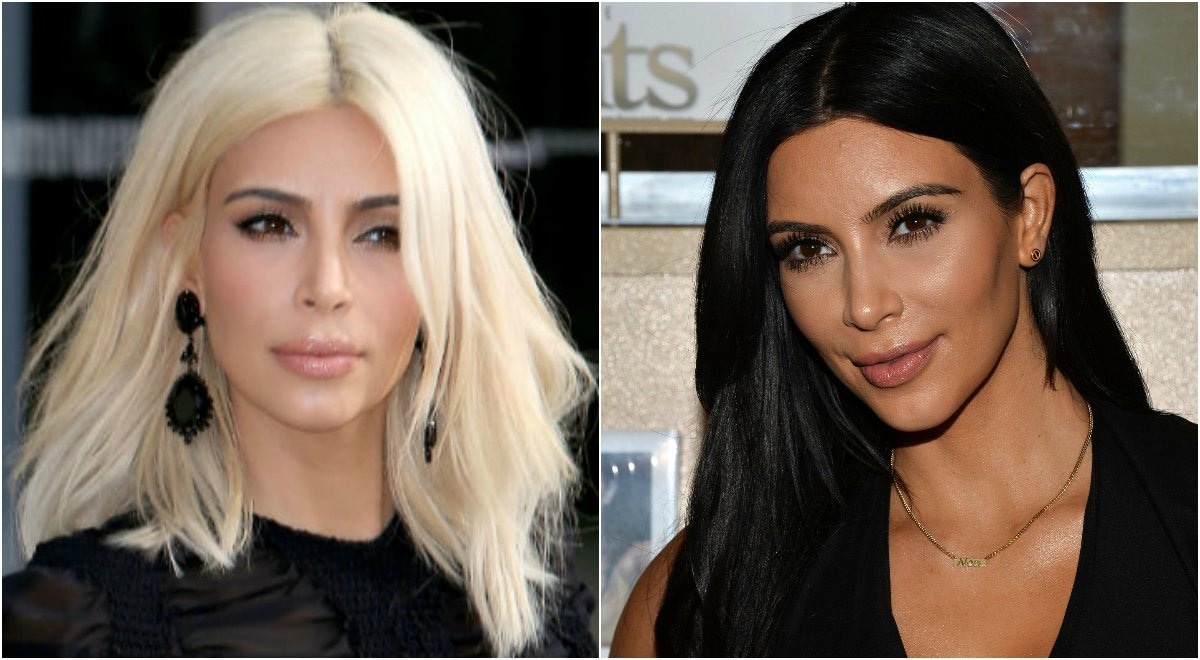 Kim is a big fan of changing up her look