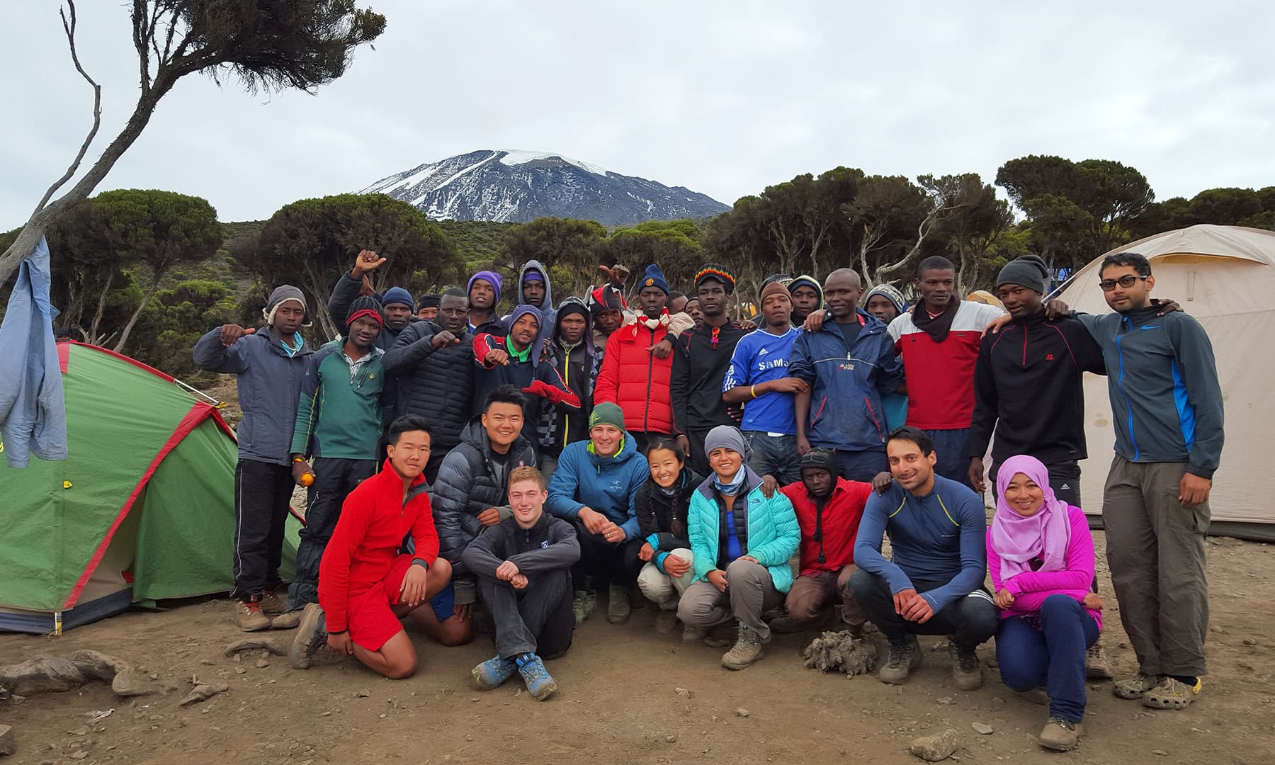 Farewell picture with the larger group, including the entire crew who made it possible for us to achieve our dream.