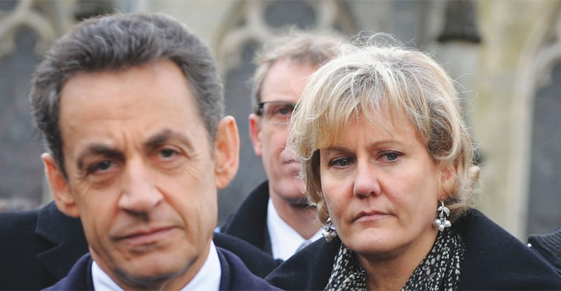 NADINE Morano with Nicolas Sarkozy.