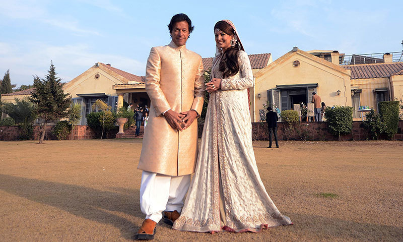 The PTI chairman and television journalist Reham Khan had tied the knot in a simple nikkah ceremony which took place in January this year at Khan's Bani Gala residence. —Photo by Belal Khan