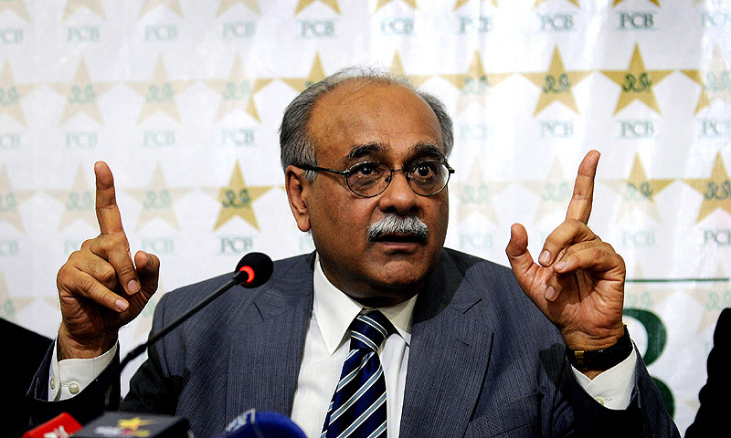 In this photo, PSL Chairman Governing Council Najam Sethi addresses a press conference in Lahore. — AFP/File