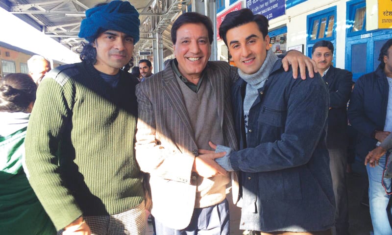 Jawed with the Tamasha team