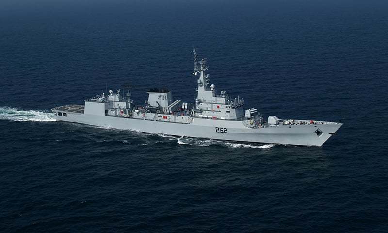 PNS Shamsheer will arrive at the Colombo Port for a four-day goodwill visit. ─ Photo: Pakistan Navy