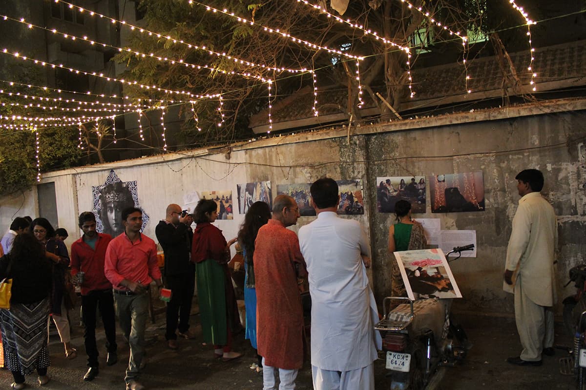 Visitors at the exhibit — Photo by Zoya Anwer