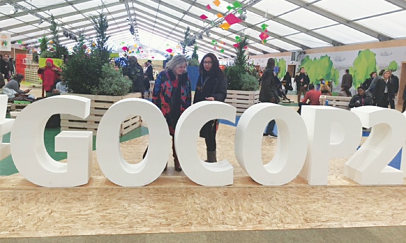 The NGO Village at the Le Bourget conference centre. -Photos provided by the writer