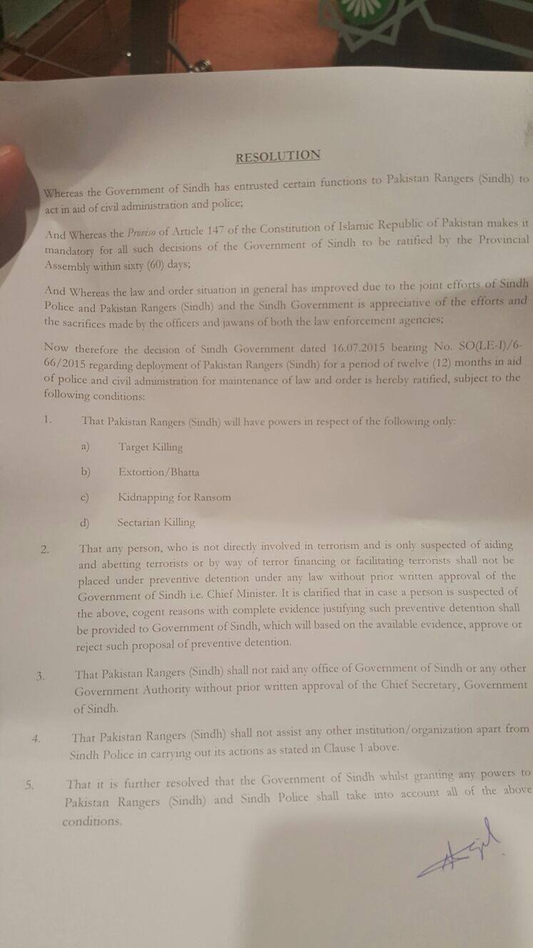 قرار داد کے اہم نکات کا عکس