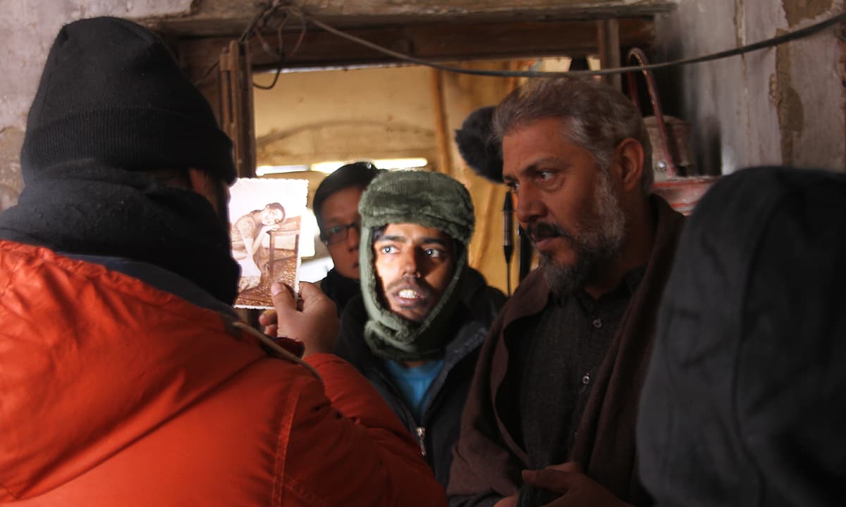 Jami directs the cast of Moor on location | Courtesy Azad Film Company