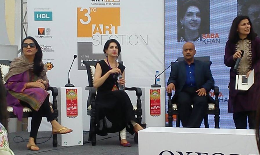 Locating Art, moderated by Sumbul Khan. Photo: Dawn