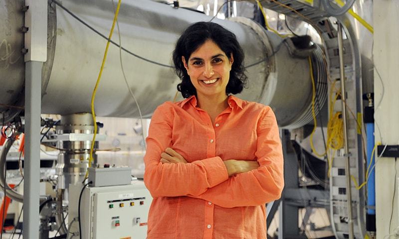 MIT Quantum Astrophysicist Nergis Mavalvala in an MIT lab. — 2010 MacArthur Foundation