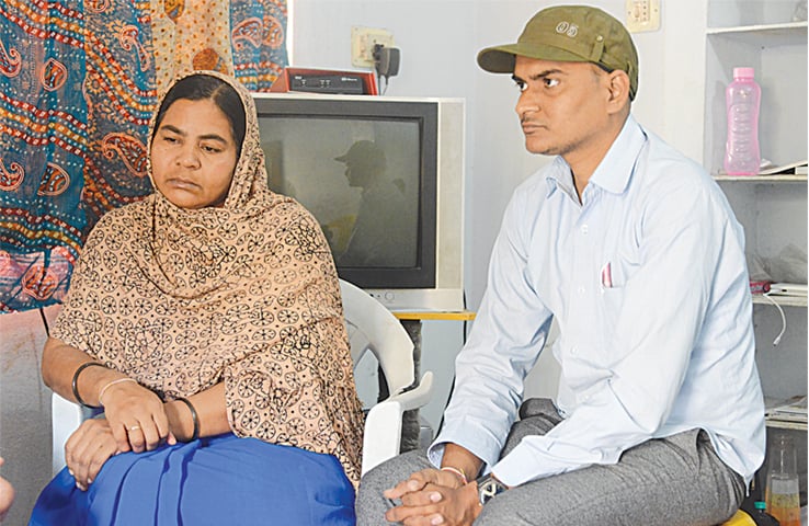 Rohith Vemula&rsquo;s mother, Radhika Vemula, and his younger brother, Raja Vemula
