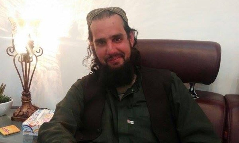 This photo released by the ISPR on Tuesday shows Shahbaz Taseer after his recovery in Balochistan. —ISPR