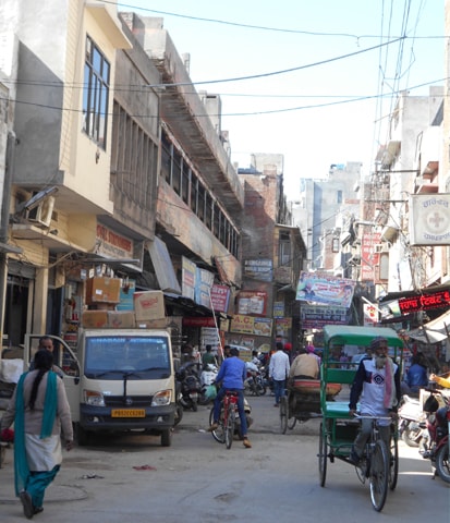 A bazaar in the old city looks very much like the Walled City of Lahore.