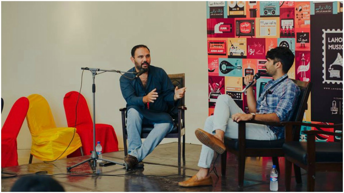 Jami and Adnan Malik discuss music videos at last year's Lahore Music Meet