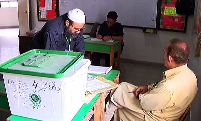 Turnout remained low in the early hours of polling.—DawnNews