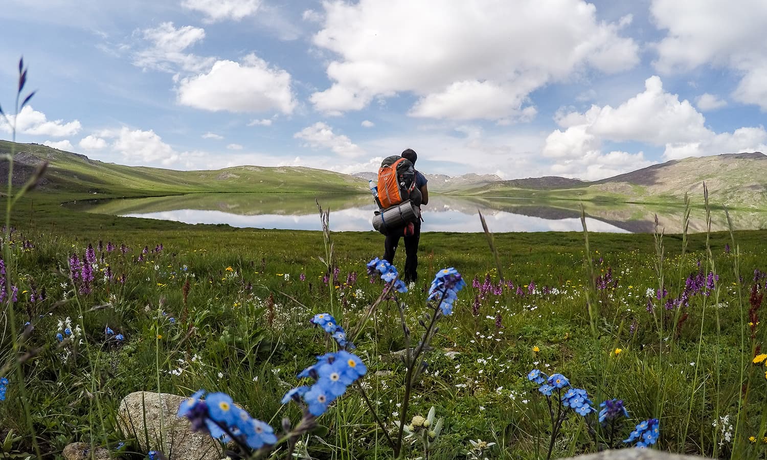 Bidding adieu to Sheosar Lake.