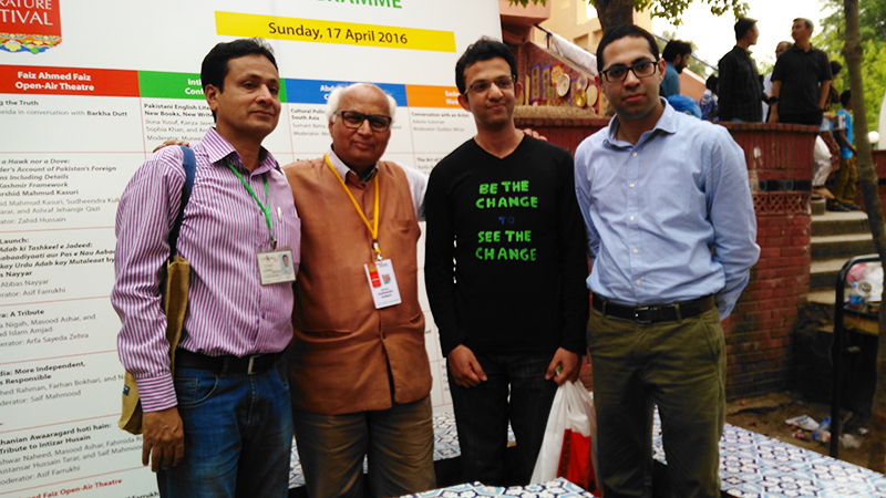 Me with young Pakistanis at the Islamabad Literature Festival.