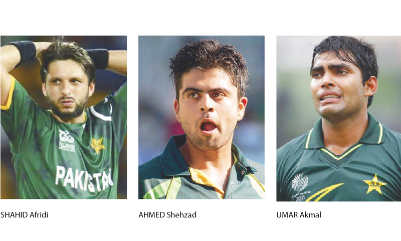 SHAHID Afridi / AHMED Shehzad / UMAR Akmal