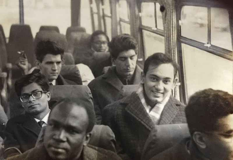 The author right, with the bespectacled Abdul Subhan left.