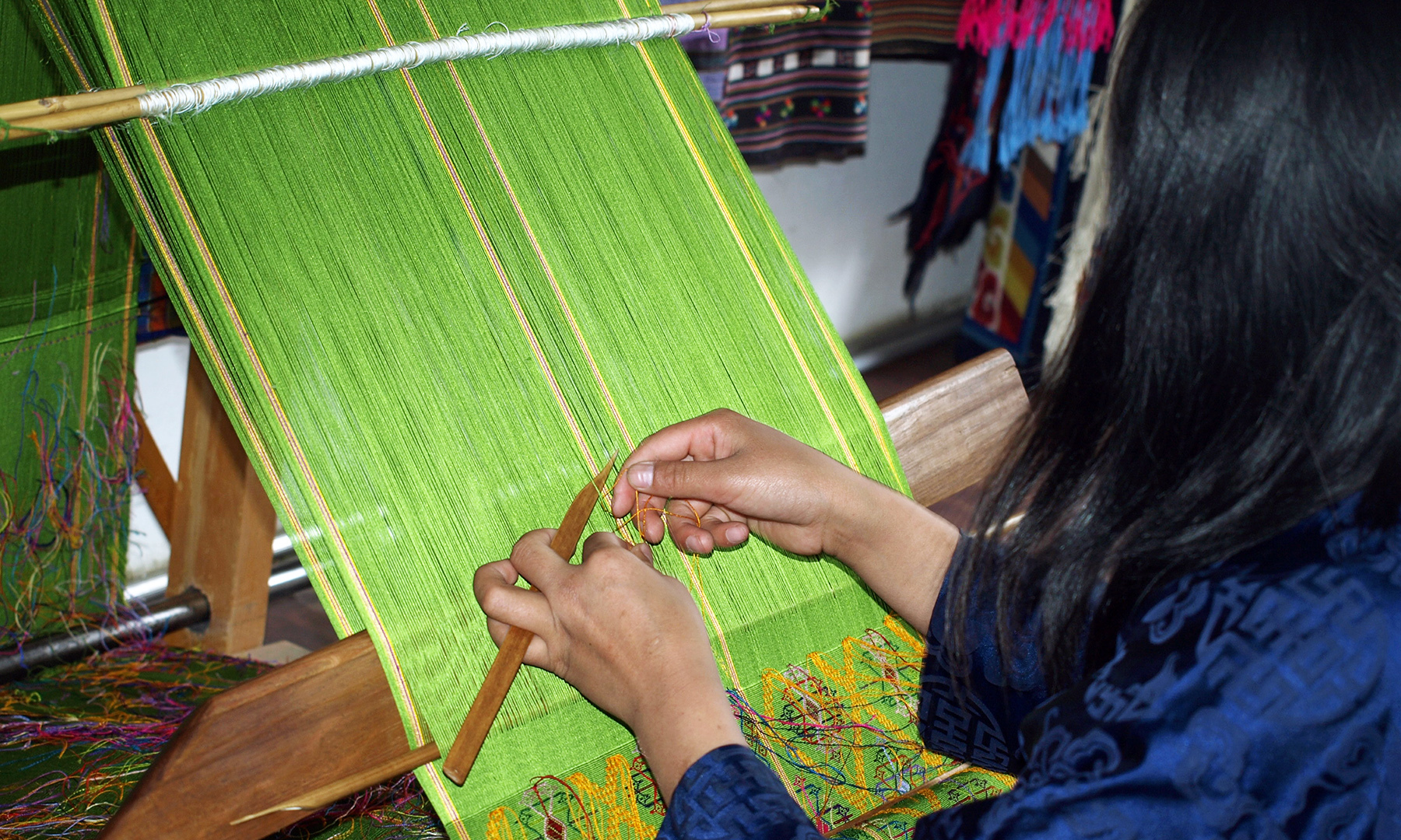 دست کاری بھوٹان کی بڑی برآمدات میں سے ایک ہے &mdash; تصویر وقار مصطفیٰ
