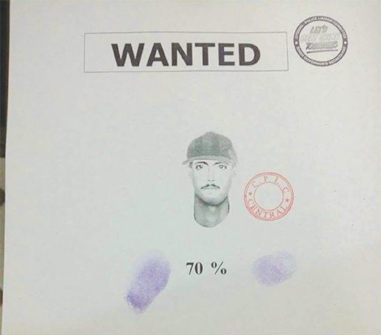 پولیس کی جانب سے جاری کیا گیا مبینہ حملہ آور کا خاکہ