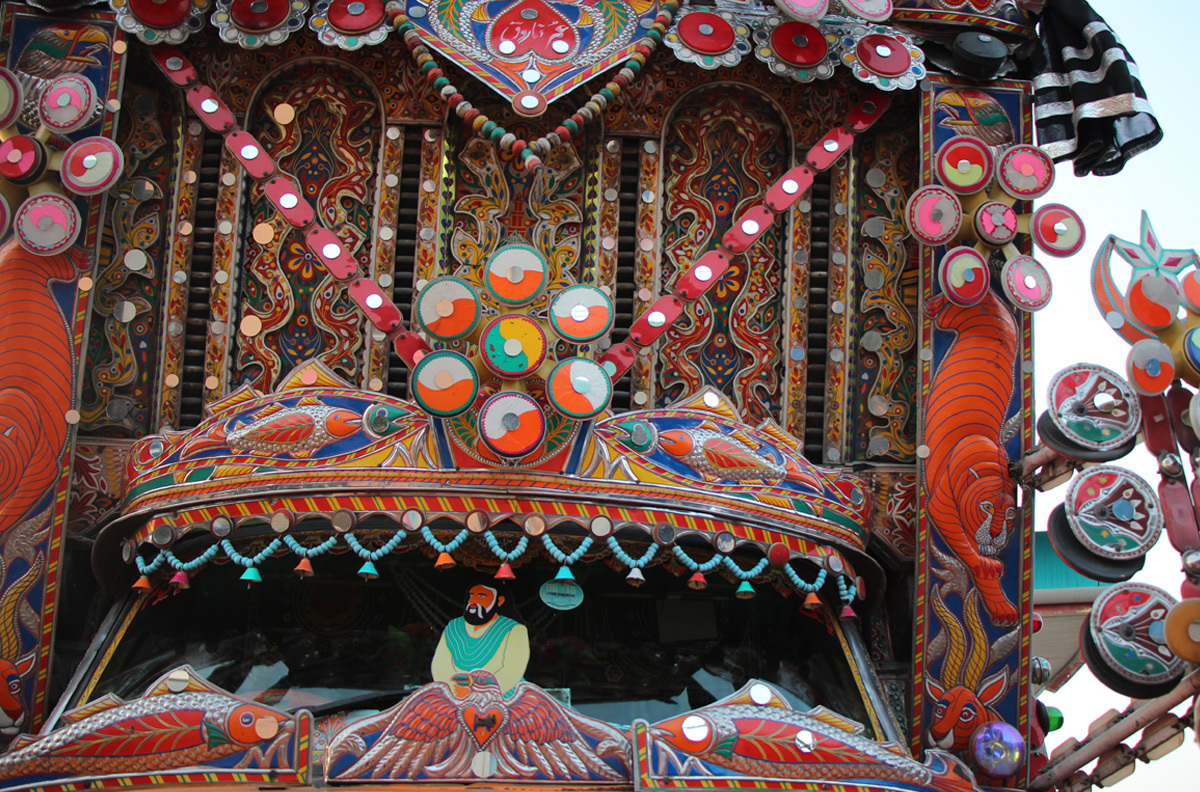 Yaari Baba is seen on many trucks on the GT road as  truck drivers hold on to a belief in his protective powers