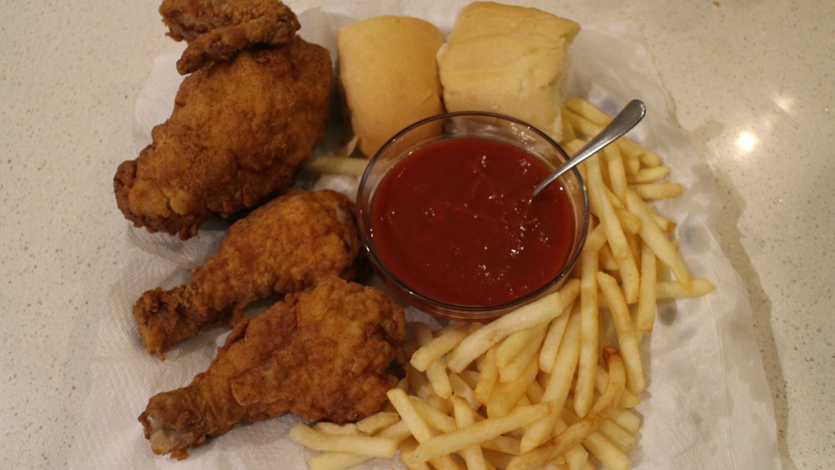 No, not fried chicken, we call it chicken broast.