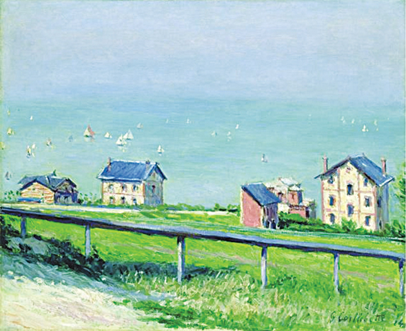 Beach houses at Trouville, Gustave Caillebotte