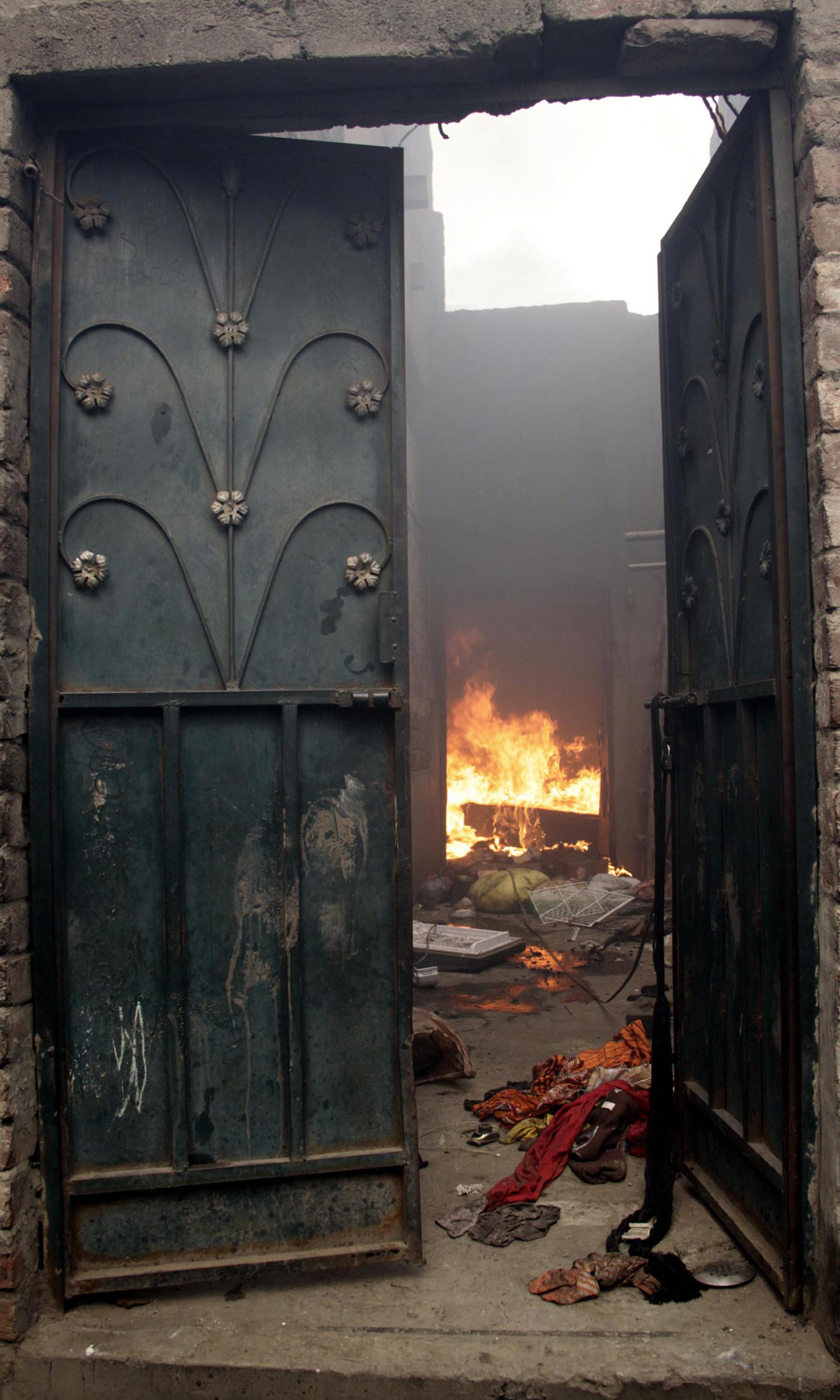 A Christian home torched during the Joseph Colony arson attack in Lahore in 2013 | Azhar Jafri, White Star