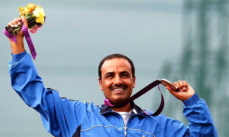 According to Kuwaiti media, the IOC asked al-Deehani, who took trap shooting bronze medals at the 2000 Sydney and 2012 London Games, to carry the Olympic neutral team flag. — Reuters/File According to Kuwaiti media, the IOC asked al-Deehani, who took trap shooting bronze medals at the 2000 Sydney and 2012 London Games, to carry the Olympic neutral team flag. — Reuters/File