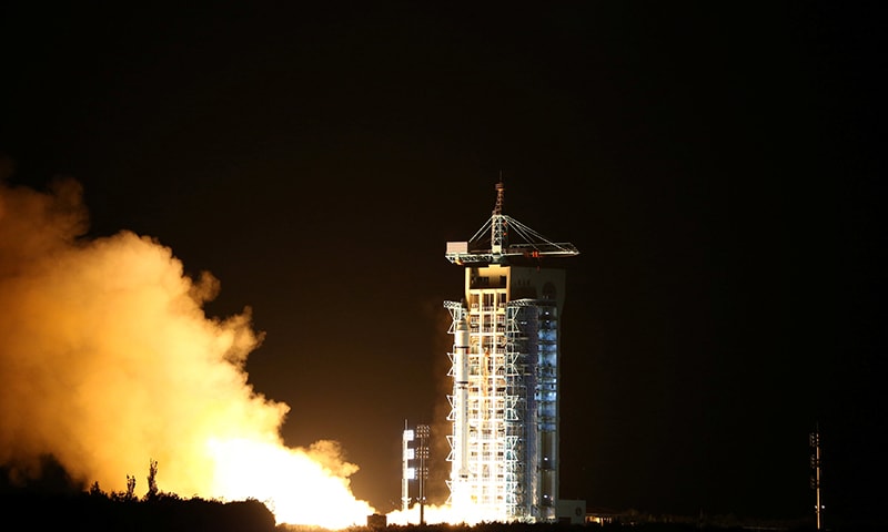 World's first quantum satellite is launched in Jiuquan, Gansu Province, China, August 16, 2016 ─ Reuters