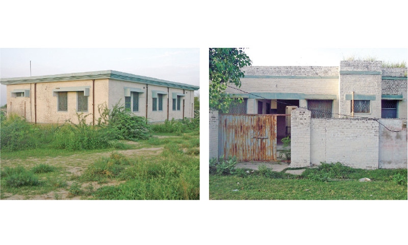 The building of Basic Health Unit in Gah which has to be made functional. The picture on the right is of the abandoned Vocational Training Institute building. — Dawn The building of Basic Health Unit in Gah which has to be made functional. The picture on the right is of the abandoned Vocational Training Institute building. — Dawn