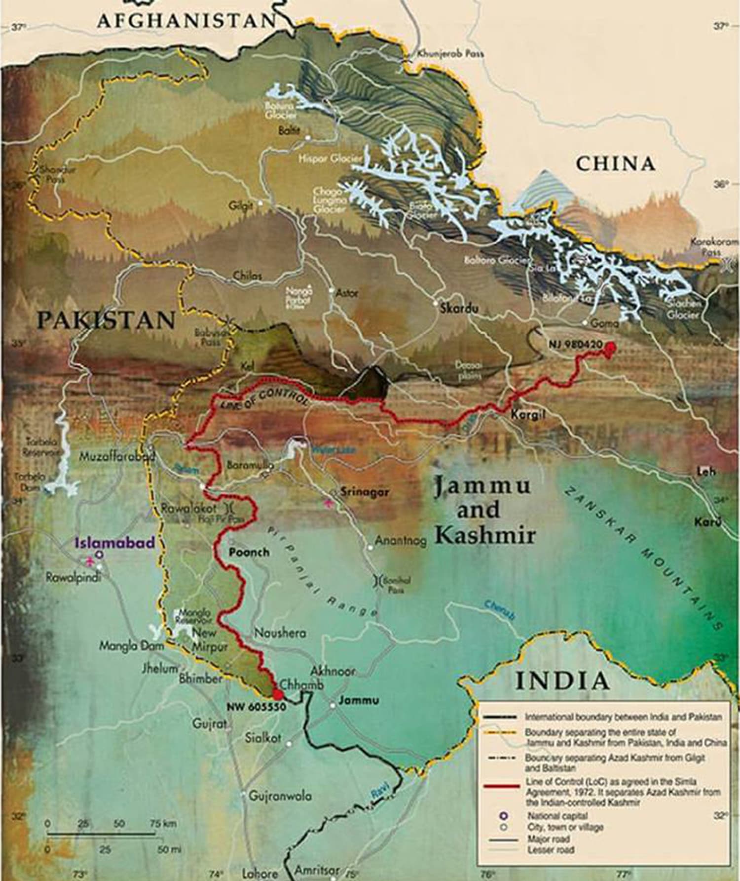 Based on map number 3828, revision 21, United Nations, September 2015. Department of Field Support Geospatial Information Section. | Illustration by Zehra Nawab