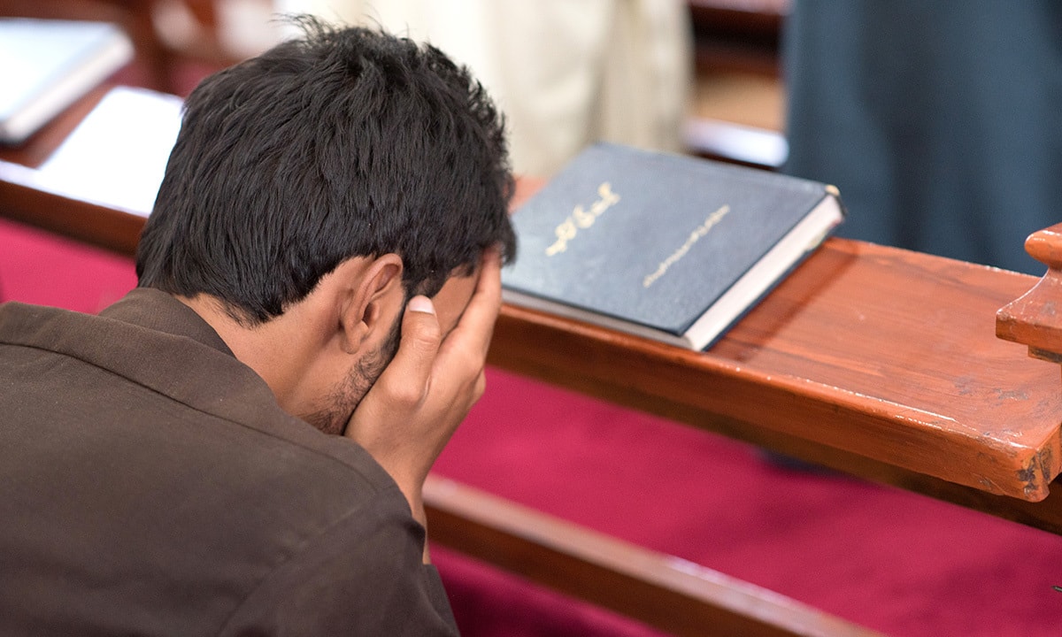 A worshiper at the Bethel Memorial Methodist Church in Quetta | Sara Faruqi