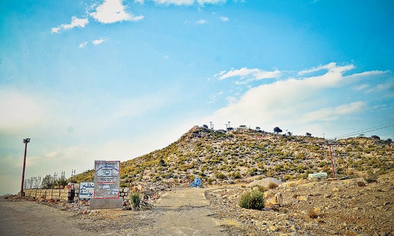 The road leading to the Gorakh hill station.—File photo by White Star The road leading to the Gorakh hill station.—File photo by White Star