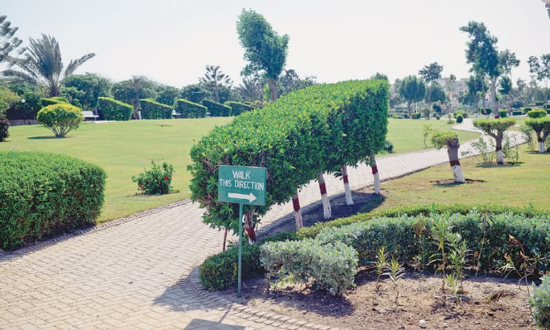 The clean and green Nisar Shaheed Park in DHA. / Photos by Fahim Siddiqi / White Star