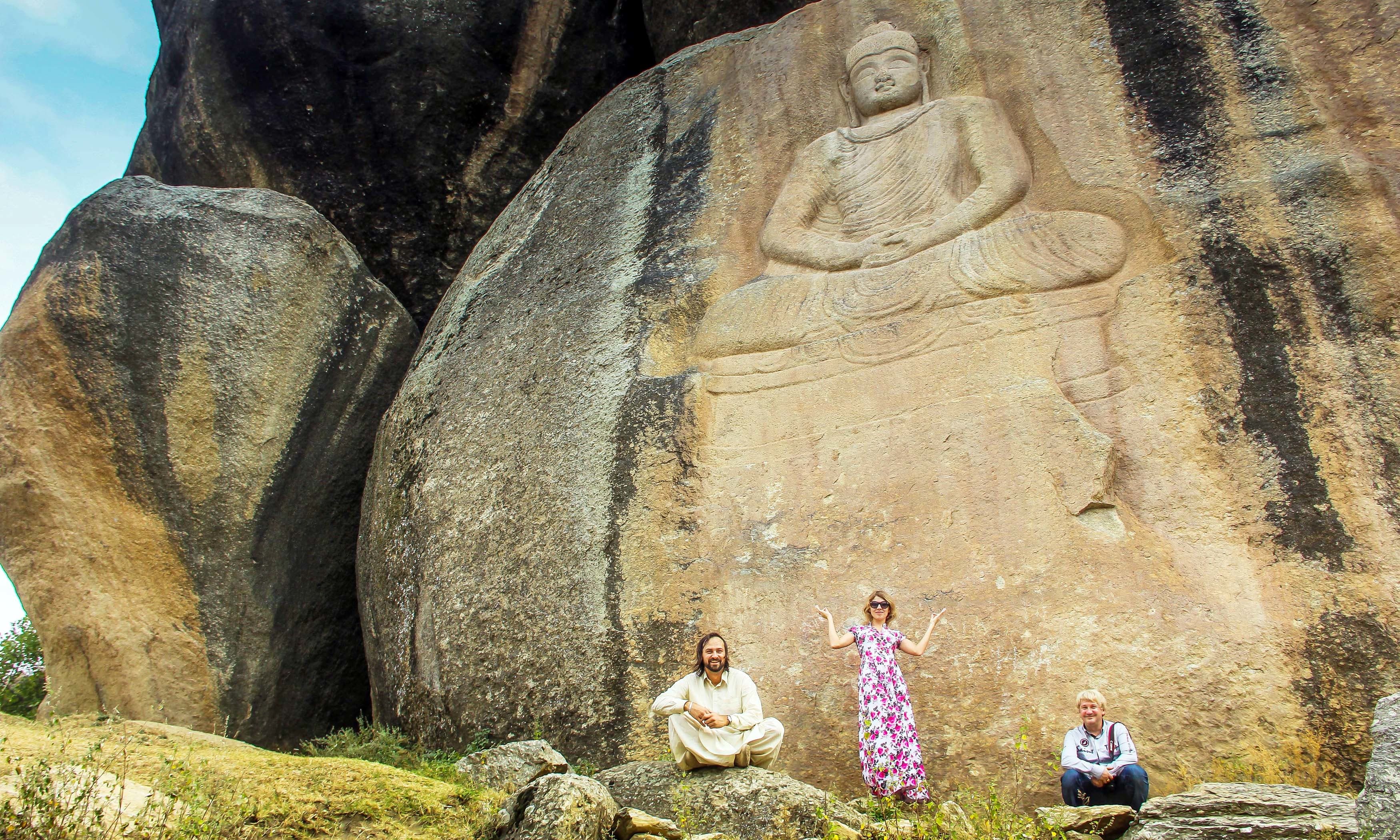 Russian tourists said they were excited to visit the iconic Buddha.