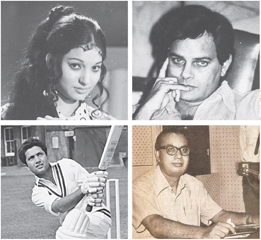 Many celebrities, sportsmen and intellectuals once lived in Nazimbad (clockwise, from top left): actress Sangeeta; actor Shakeel; writer Ibn-i-Insha and cricketer Hanif Mohammad